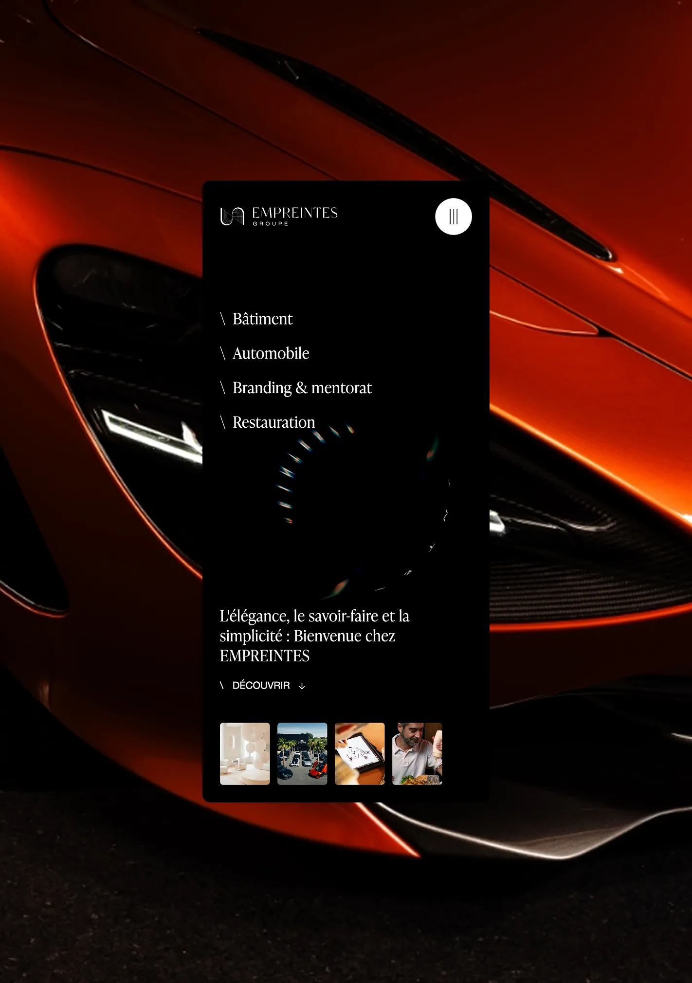 Vue portrait paysage ge