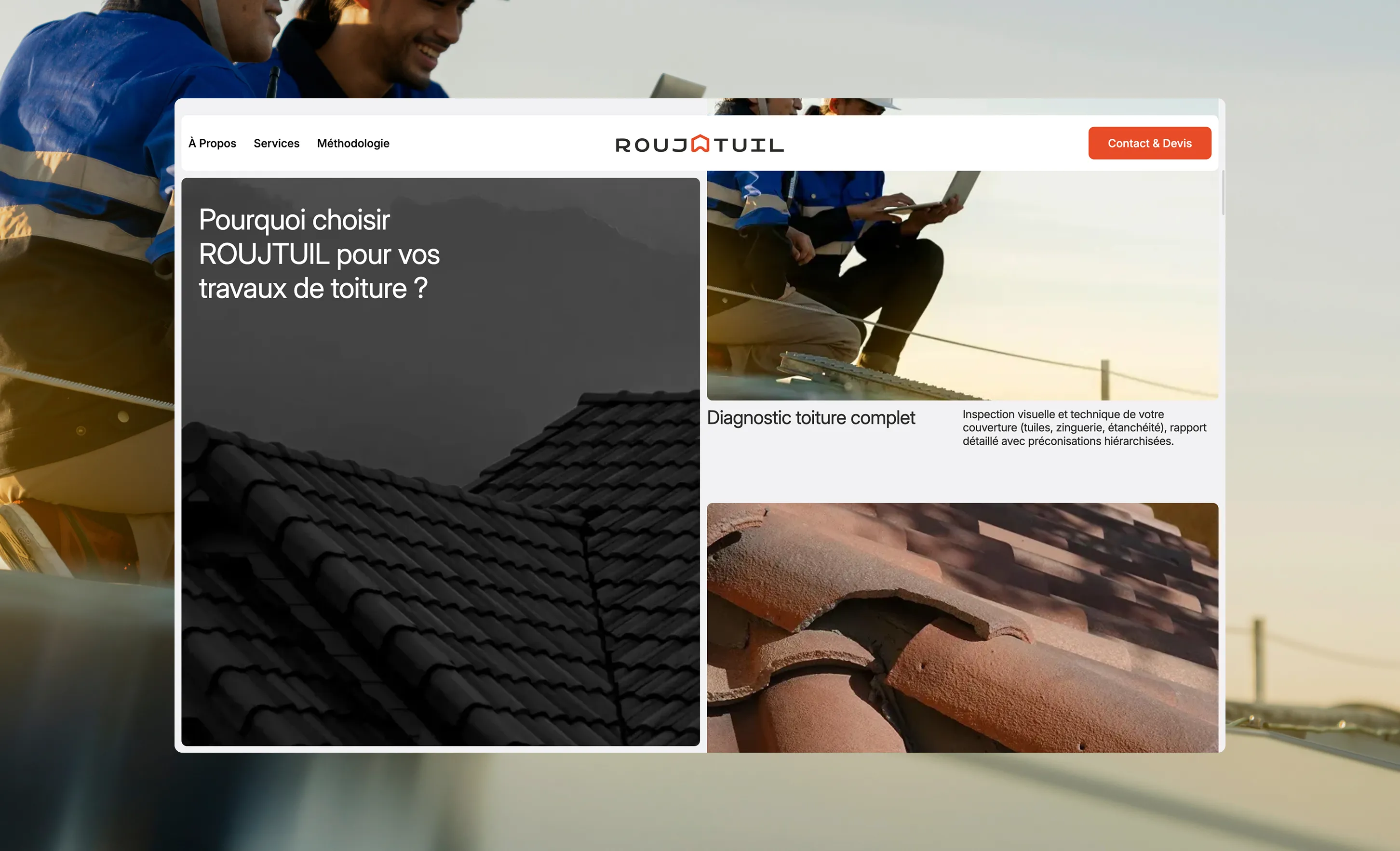 Vue double portrait roujtuil