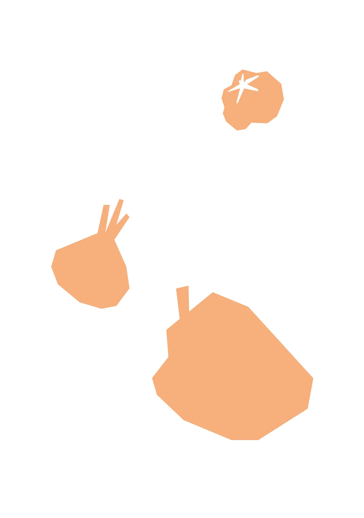 Vue portrait gauche trefle